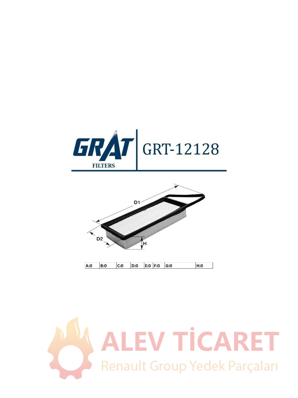 Hyundai ACCENT BLUE GRAT HAVA FİLTRESİ 