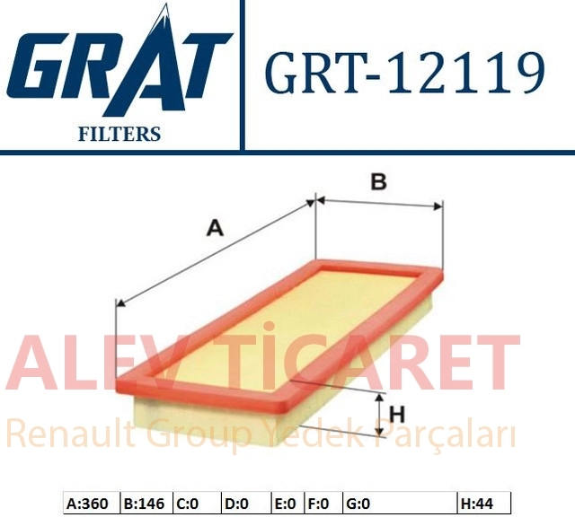 Citroen C4 GRAT HAVA FİLTRESİ 